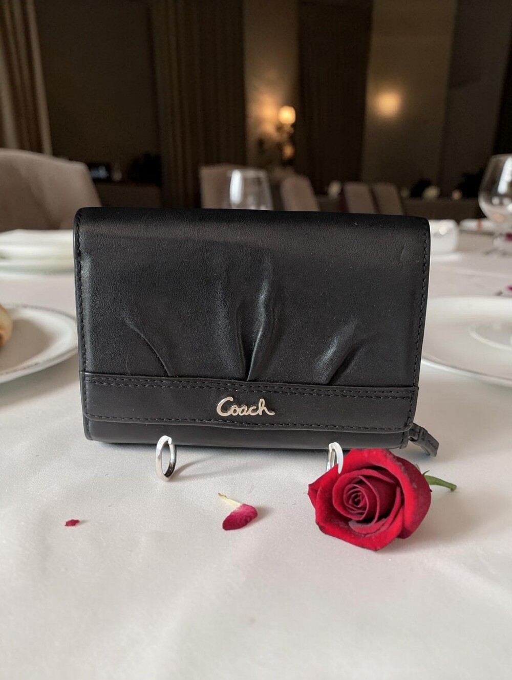Coach Vintage Soho Black Leather Compact Wallet - Picture 1 of 11